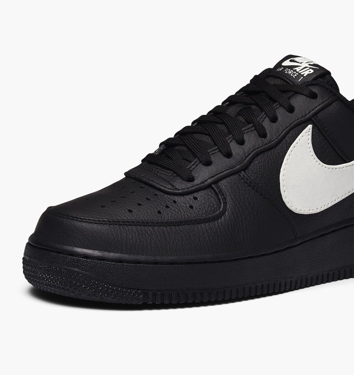 Nike air force 1 premium black sale & barley grey