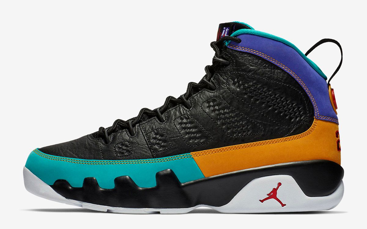 Jordan 9 black university red store dark concord