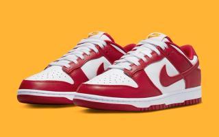 Available Now // Nike Dunk Low “Gym Red”