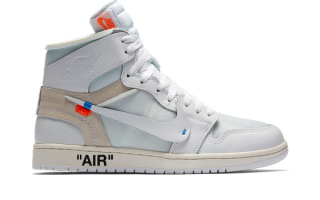 Virgil Abloh Archive™ x Air Jordan 1 High OG "Alaska" retro collaboration.
