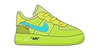 Off White Nike Air Force 1 Low Volt Toddler Sizes 1