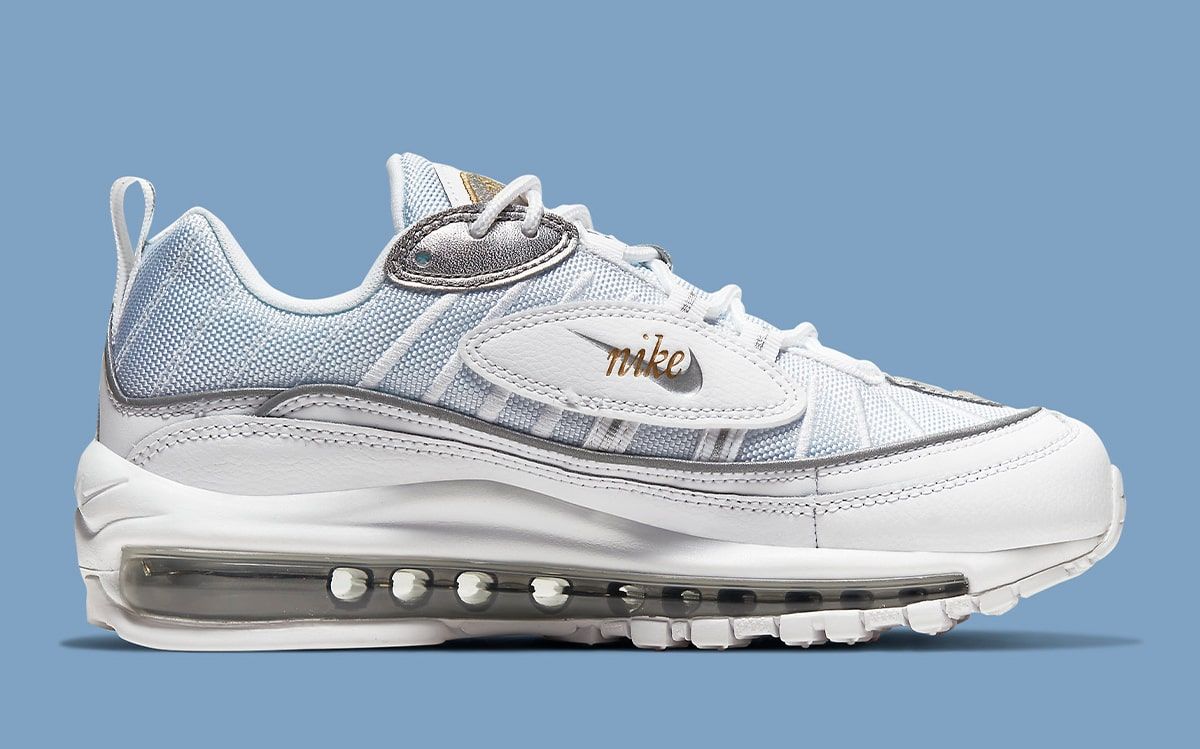 Nike air max hotsell 98 gold and silver