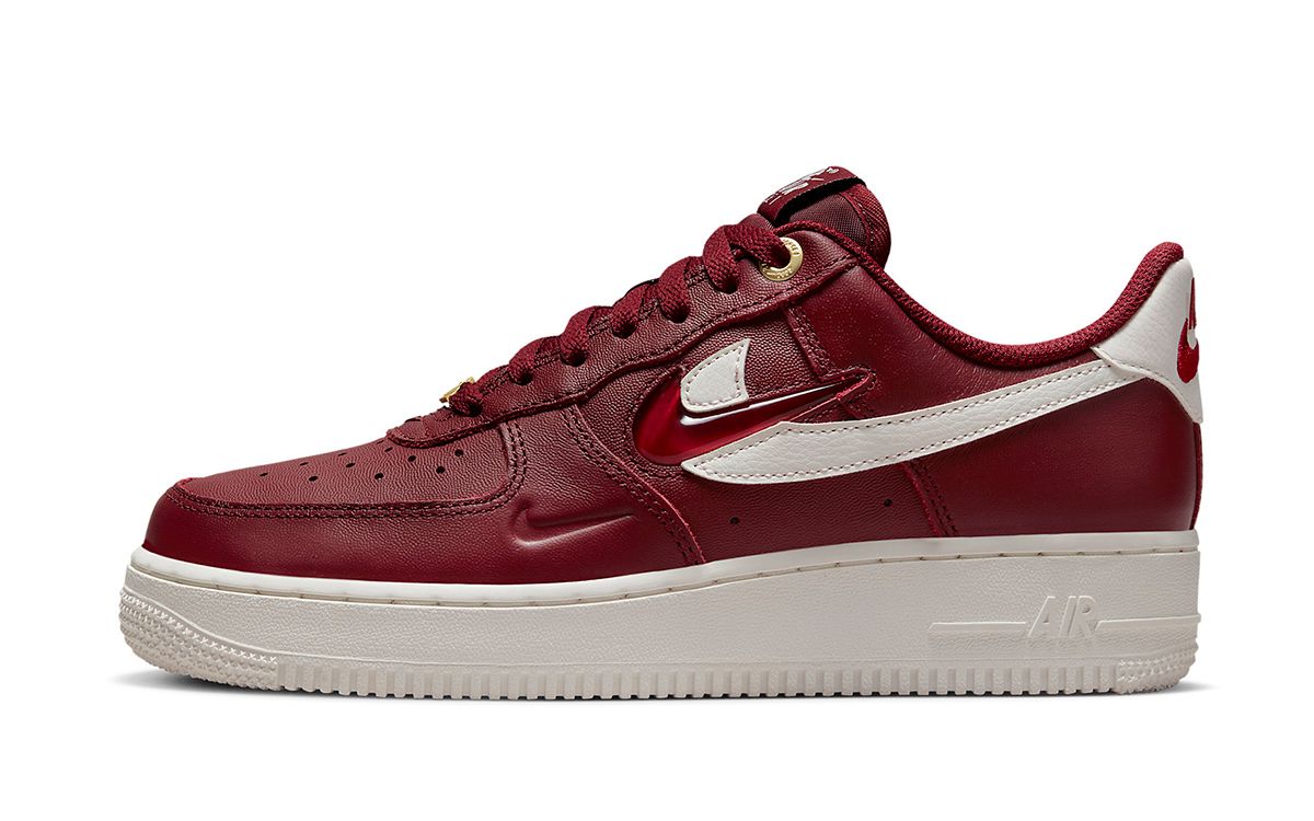 nike air force 1 red leather