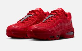 Men's Nike Air Max 95 "Total 90" (Red/Silver, SKU: IB6830-602).