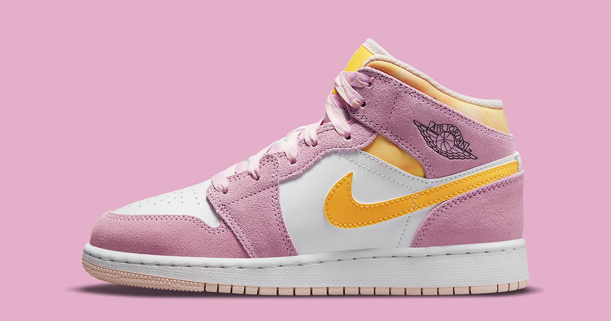 Available Now // Air Jordan 1 Mid GS “Light Arctic Pink” | House of Heat°