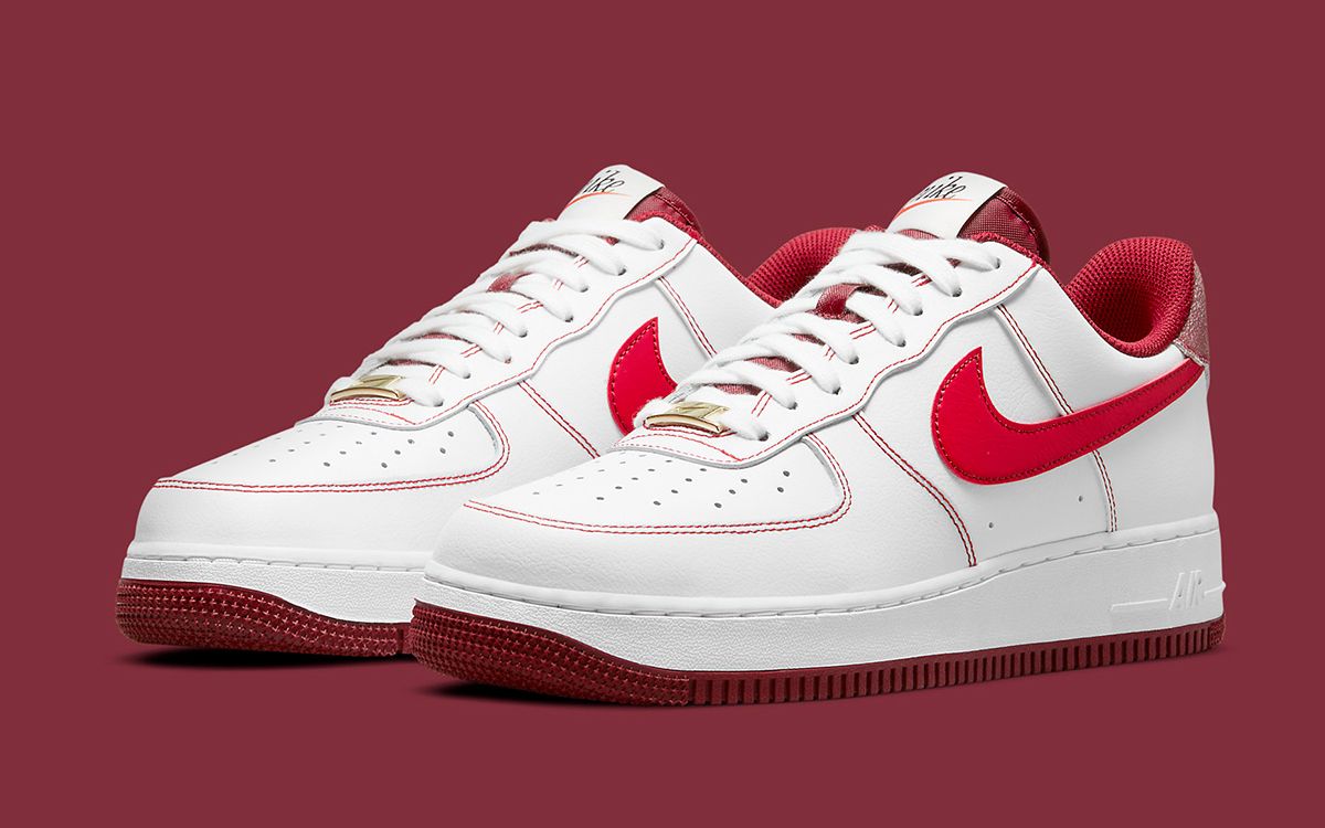 Available Now // Nike Air Force 1 Low “First Use” in White/Team Red | House  of Heat°