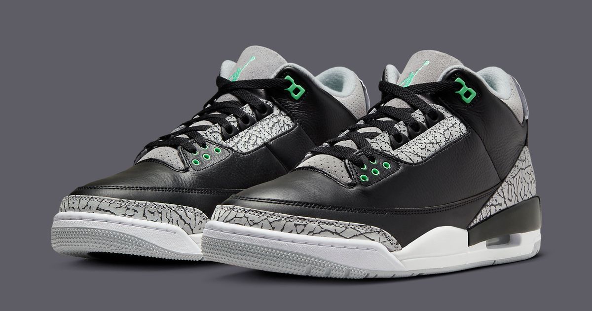 grey green jordan 3