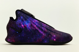 Speculative mock-up of the Nike G.T. Future "Galaxy" basketball shoe.