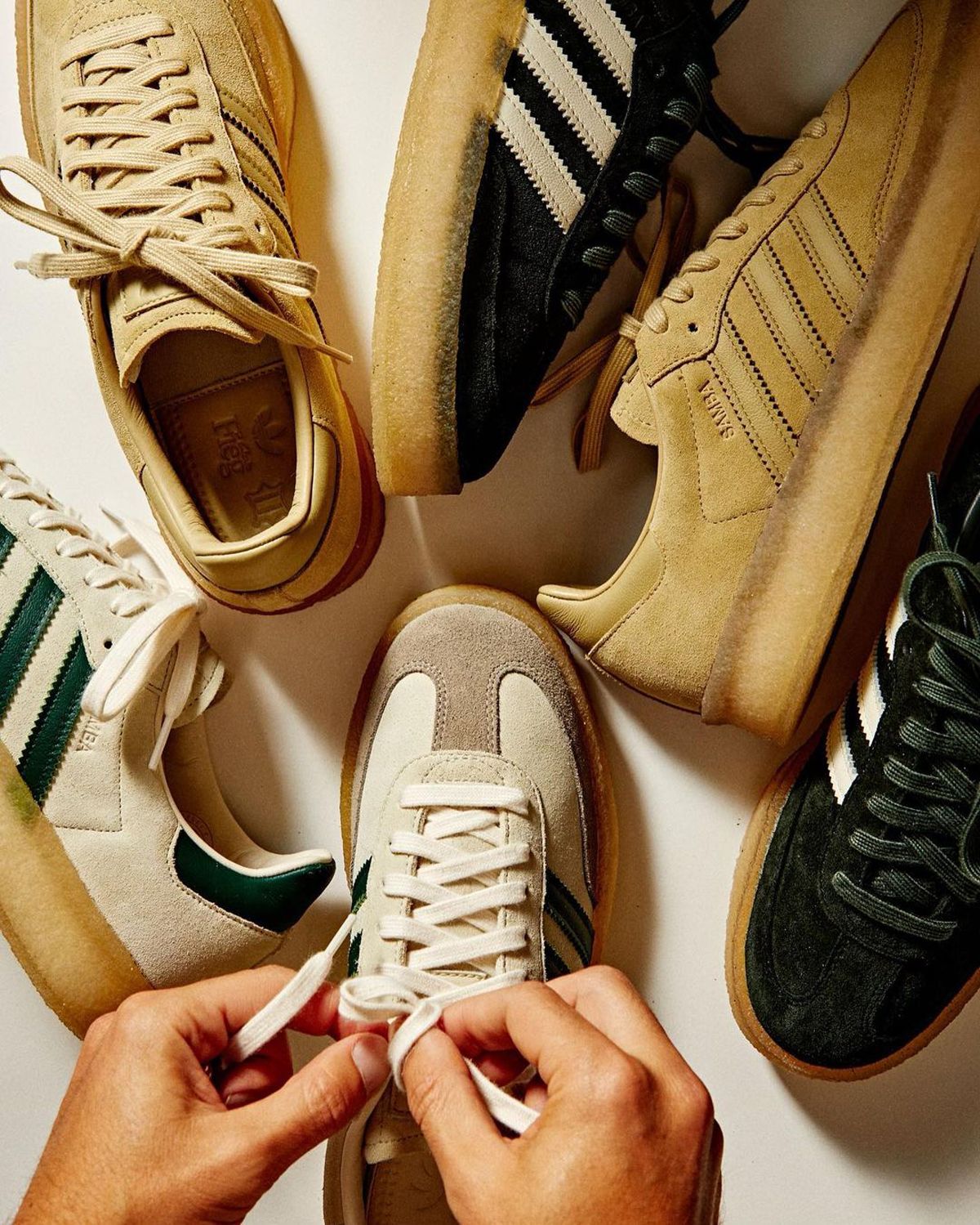 Ronnie Fieg x Clarks Originals x adidas Samba Collection Releases