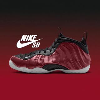Speculative mock-up of the Nike SB Air Foamposite One in a "Team Red/Black" color scheme, expected to release Spring 2027. Image via Sneaker Market.