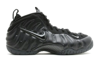 Original Nike Air Foamposite Pro "Triple Black" from 2004. A retro is expected Summer 2026.