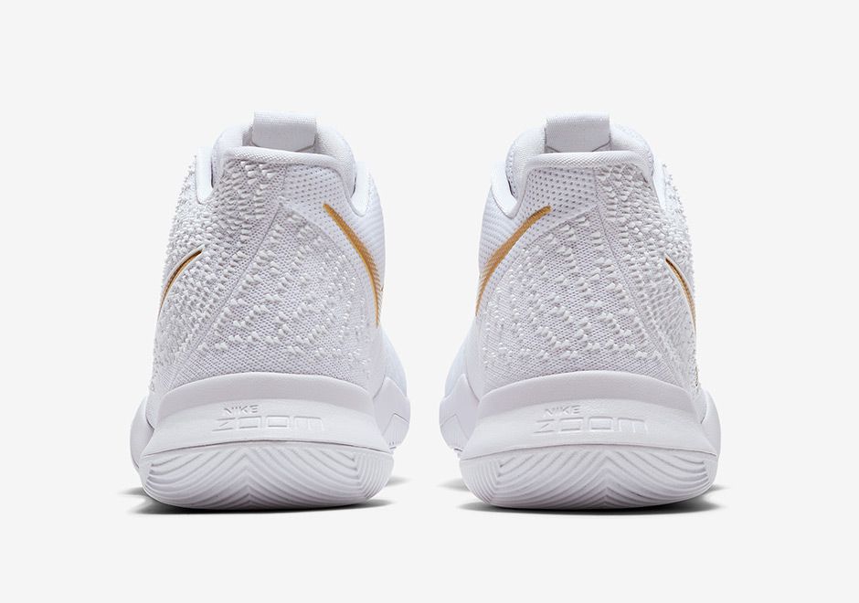 gold and white kyrie 3