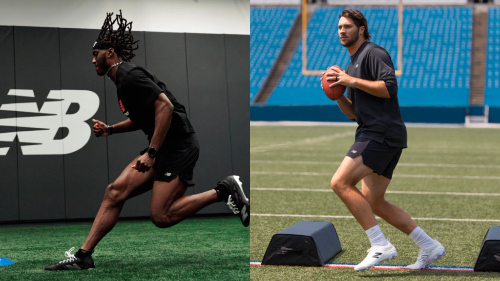 New Balance football cleats in fresh colorway options