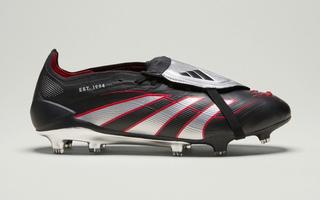 Adidas Football's Predator Elite FT FG in a "BSR" makeover inspired by the original "Black/Silver/Red" Predator colors.