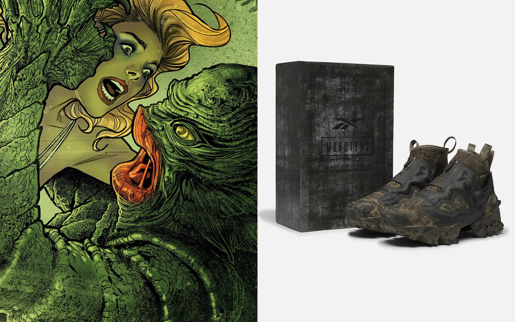 BLACK LABEL ネオンリミテッド The Universal Monsters x Reebok Instapump Fury 94 