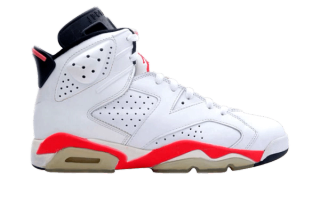 Air Jordan 6 OG "White Infrared" release from 1991.