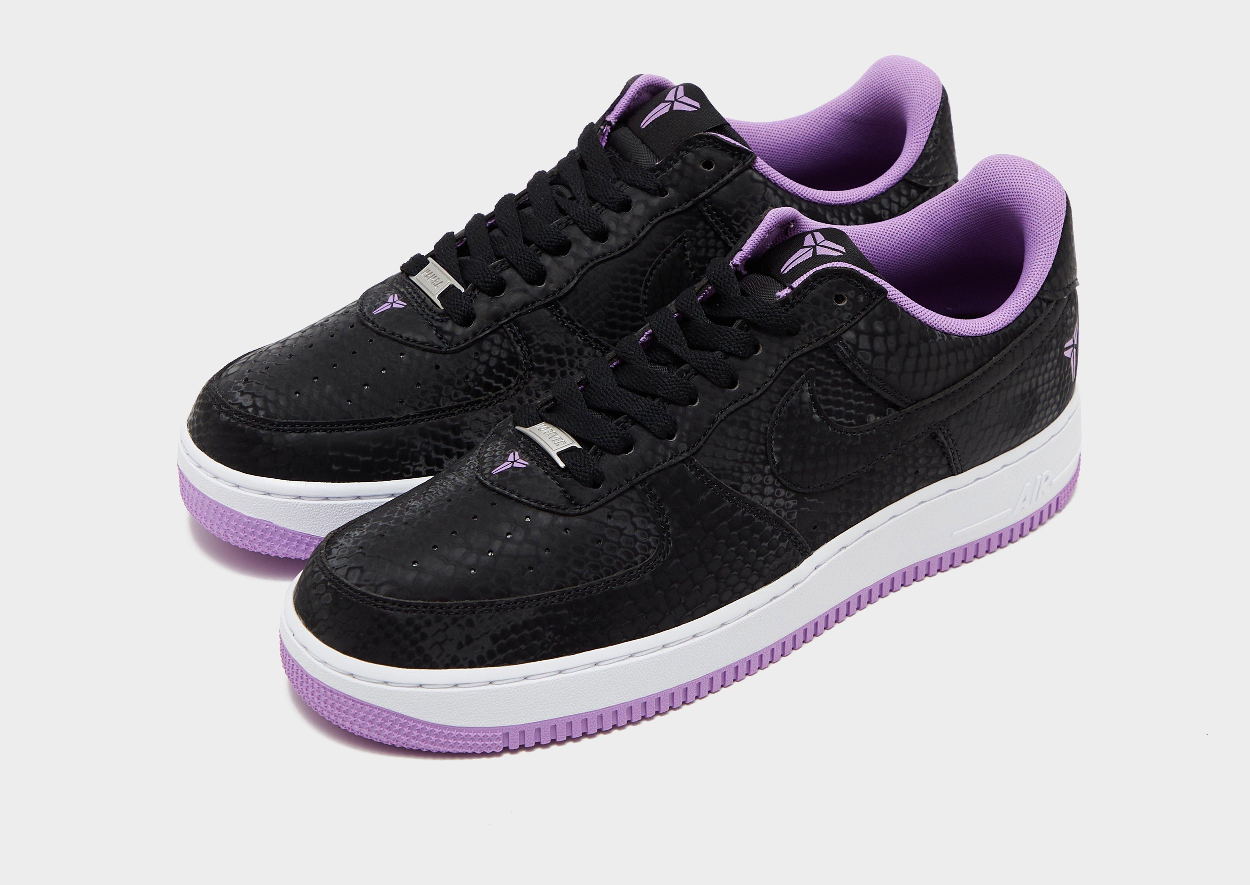 2026 Kobe x Nike Air Force 1 "Light Purple/Black" via JD Sports.