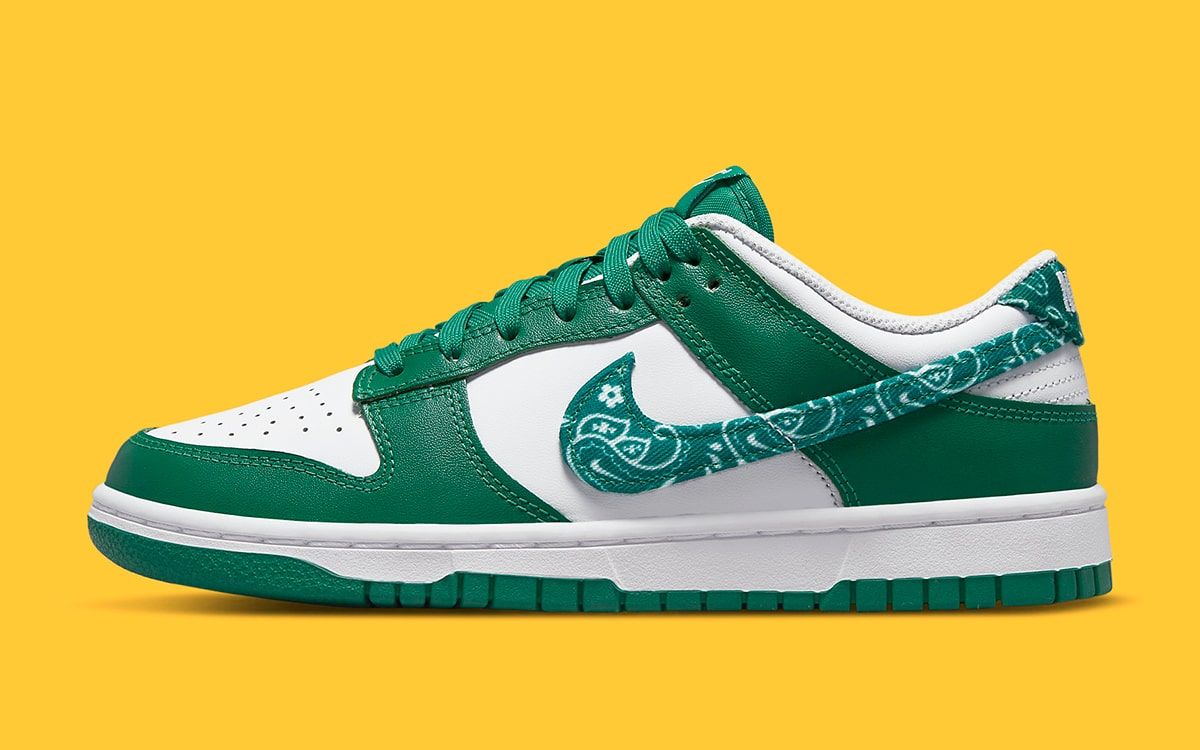 Where to Buy the Nike Dunk Low Green Paisley House of Heat