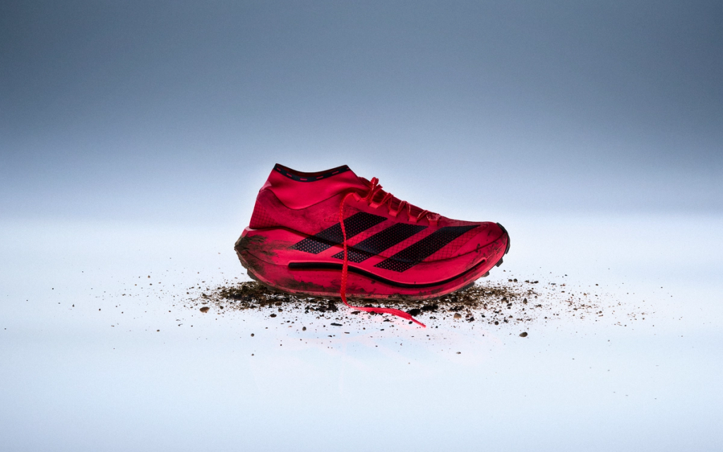 Adidas Terrex Agravic Speed Ultra Evo trail running shoe featuring marathon-inspired cushioning and aggressive tread pattern