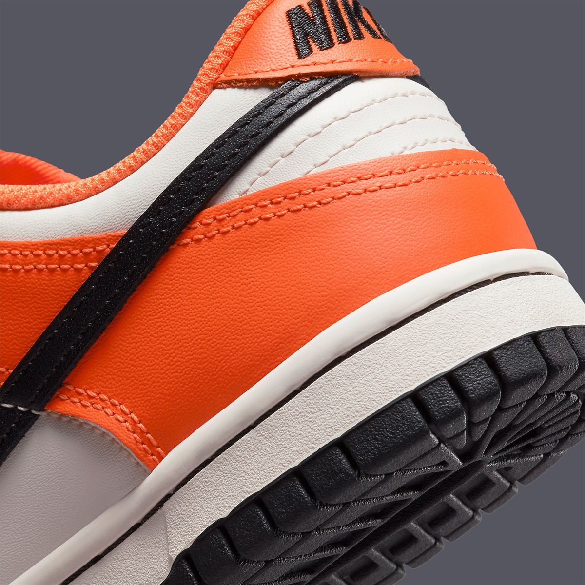 Big Kid's Nike Dunk Low Phantom/Black-Safety Orange (DH9765 003