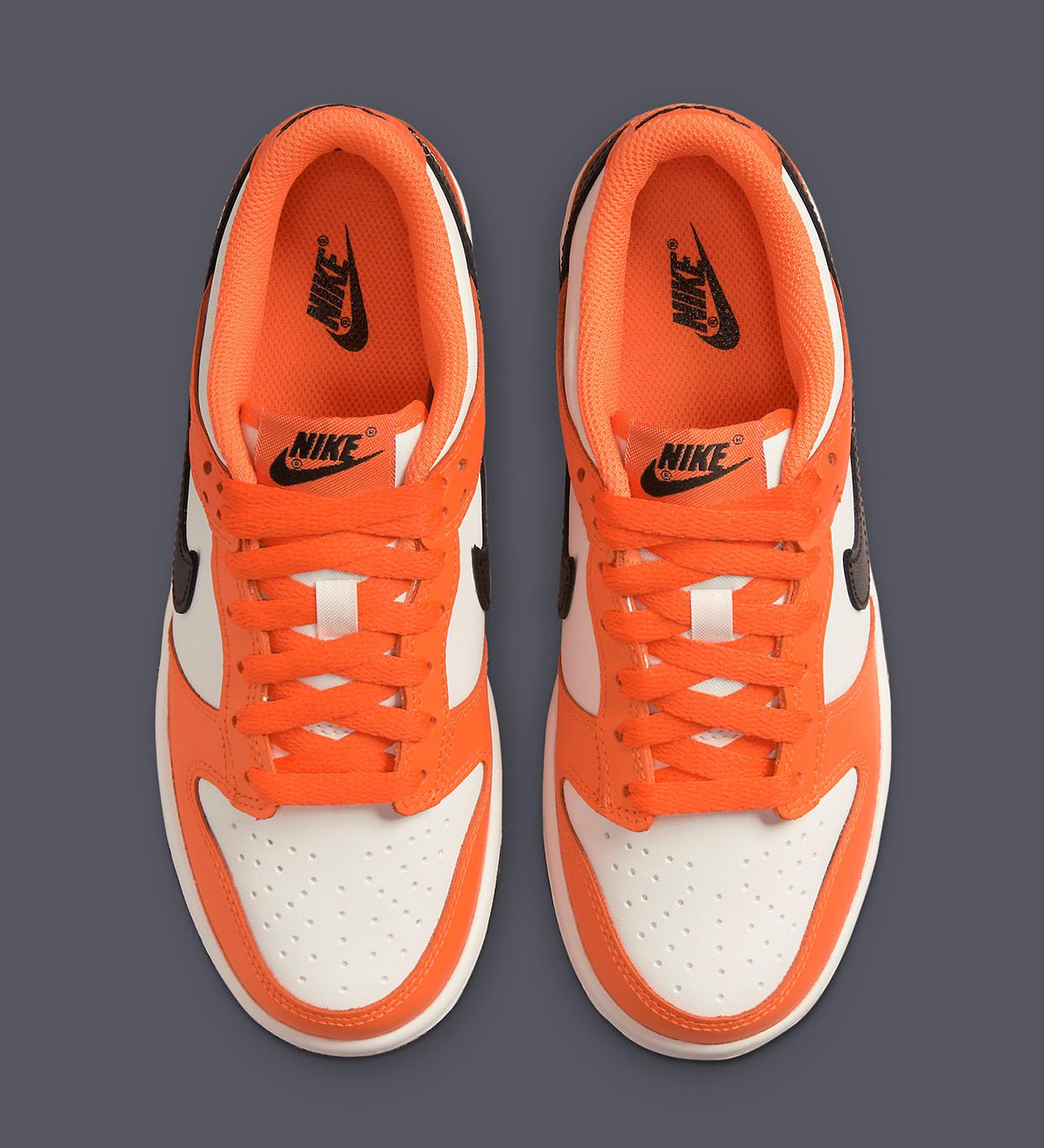 Big Kid's Nike Dunk Low Phantom/Black-Safety Orange (DH9765 003