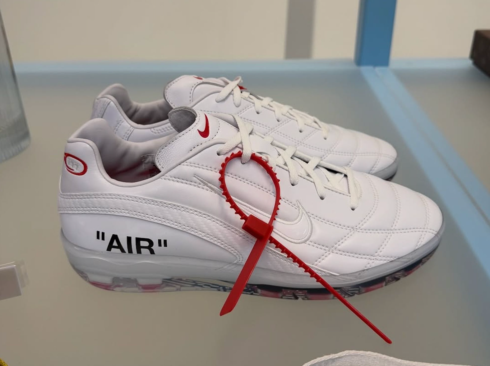 Virgil Abloh Archive™ x Nike Cryoshot for the U.S. Soccer Federation. Photo via Michael Dupouy.
