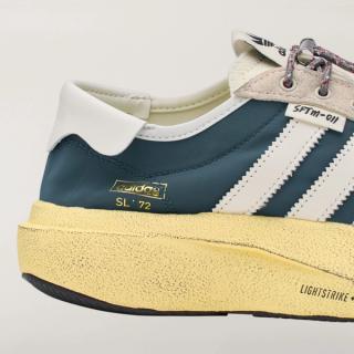 Song for the Mute x adidas SL 72 Pro "Wild Teal" (SKU: HQ7603). Photo via adidas.
