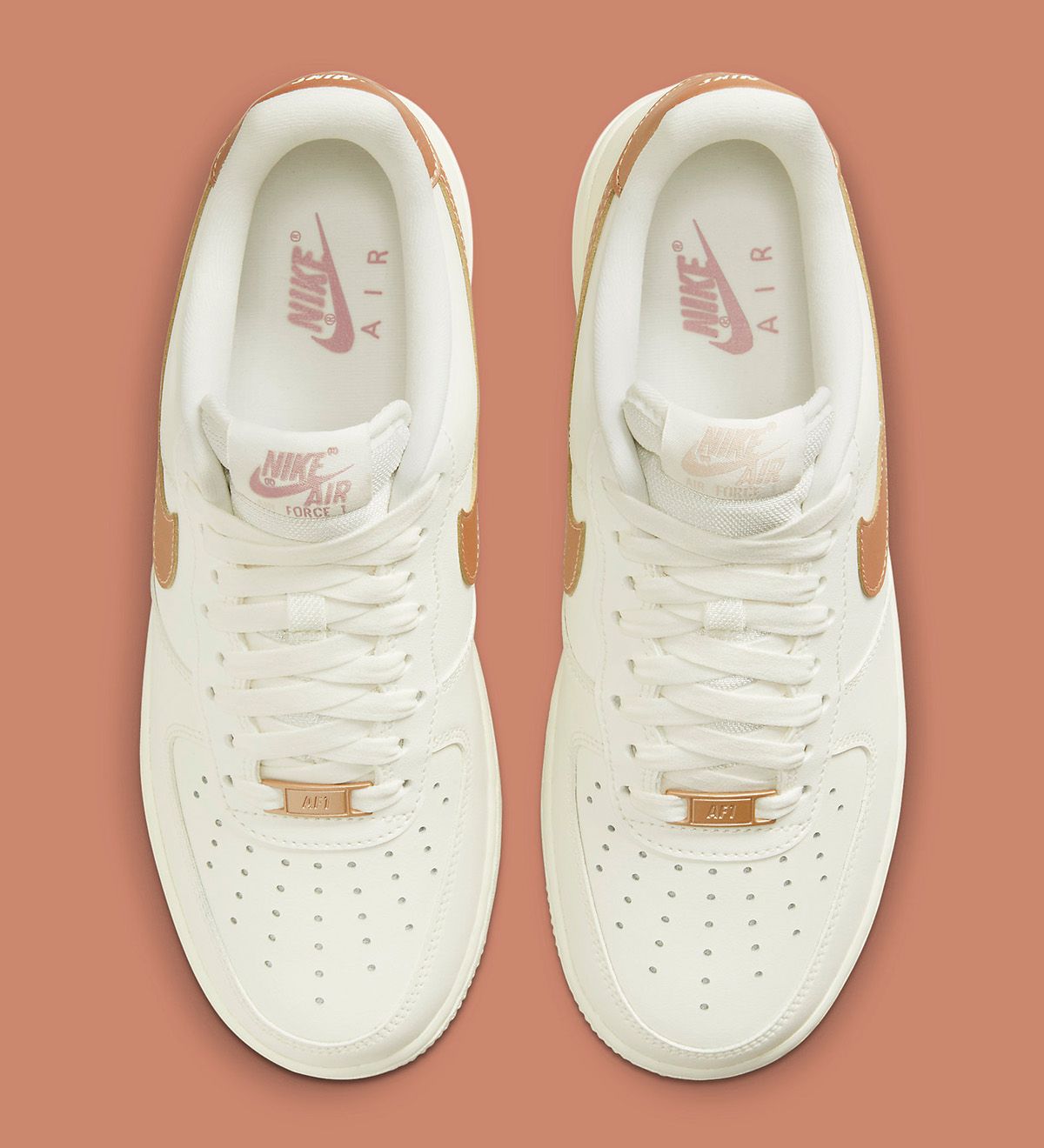 The Nike Air Force 1 Glistens in 'Rose Gold' - Sneaker Freaker