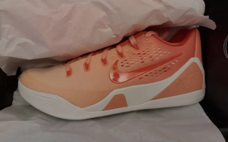 Nike Kobe 9 Elite Low EM “WNBA” Protro basketball shoe in "Orange Frost."