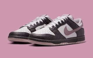 Snakeskin Features on the Nike Dunk Low "Medium Ash"