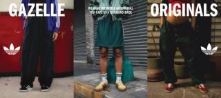 adidas Originals "1000 Back" campaign showcasing the Gazelle's different versions.