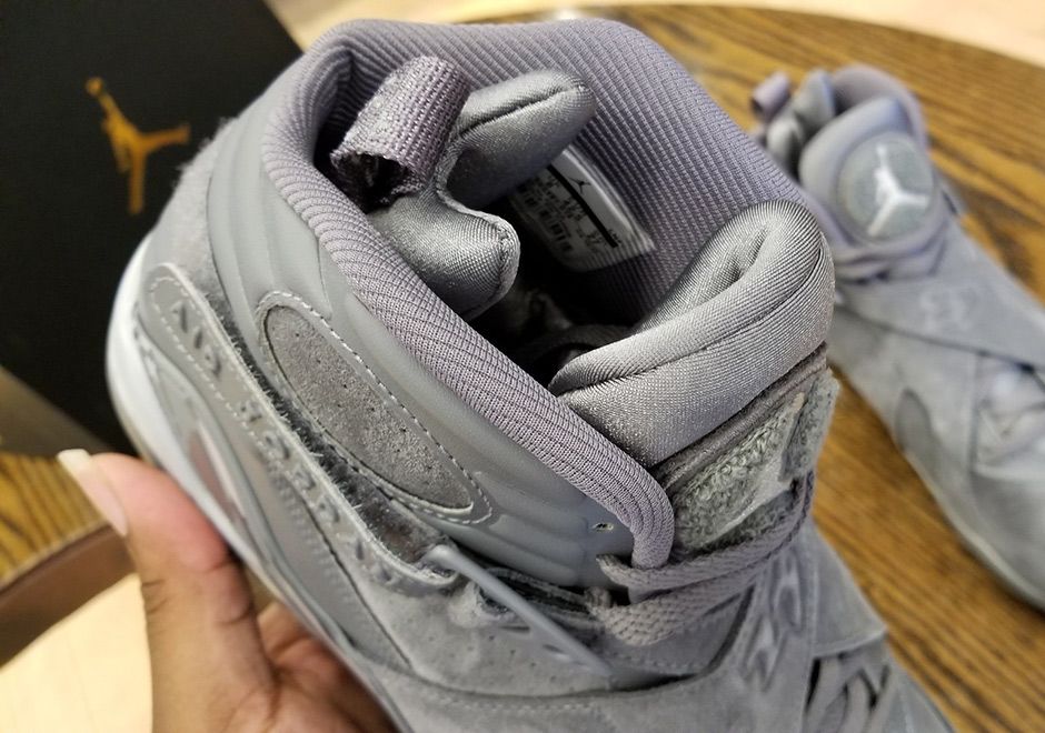 Jordan 8 cool sale grey on feet