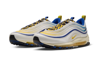 North Carolina A&T x Nike Air Max 97 "Yardrunners" (2026; SKU: IW6992-100). Photos via Nike.