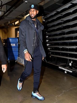 LeBron James in the Nike Air Max 95