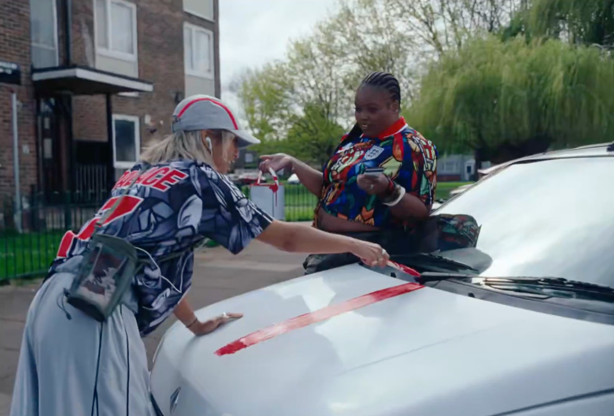 Palace x Nike Football for the English Football Association. Screenshot from Nike ad.