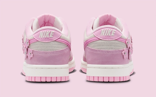 Women's "Pink Flowers" Nike Dunk Low (SKU: IV4726-600). Photo via Nike.