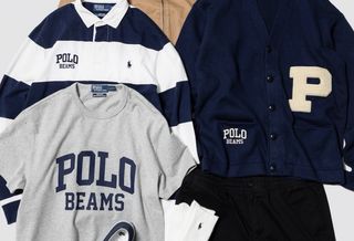 Eight different items from the 50th Anniversary collection by BEAMS and Polo Ralph Lauren.