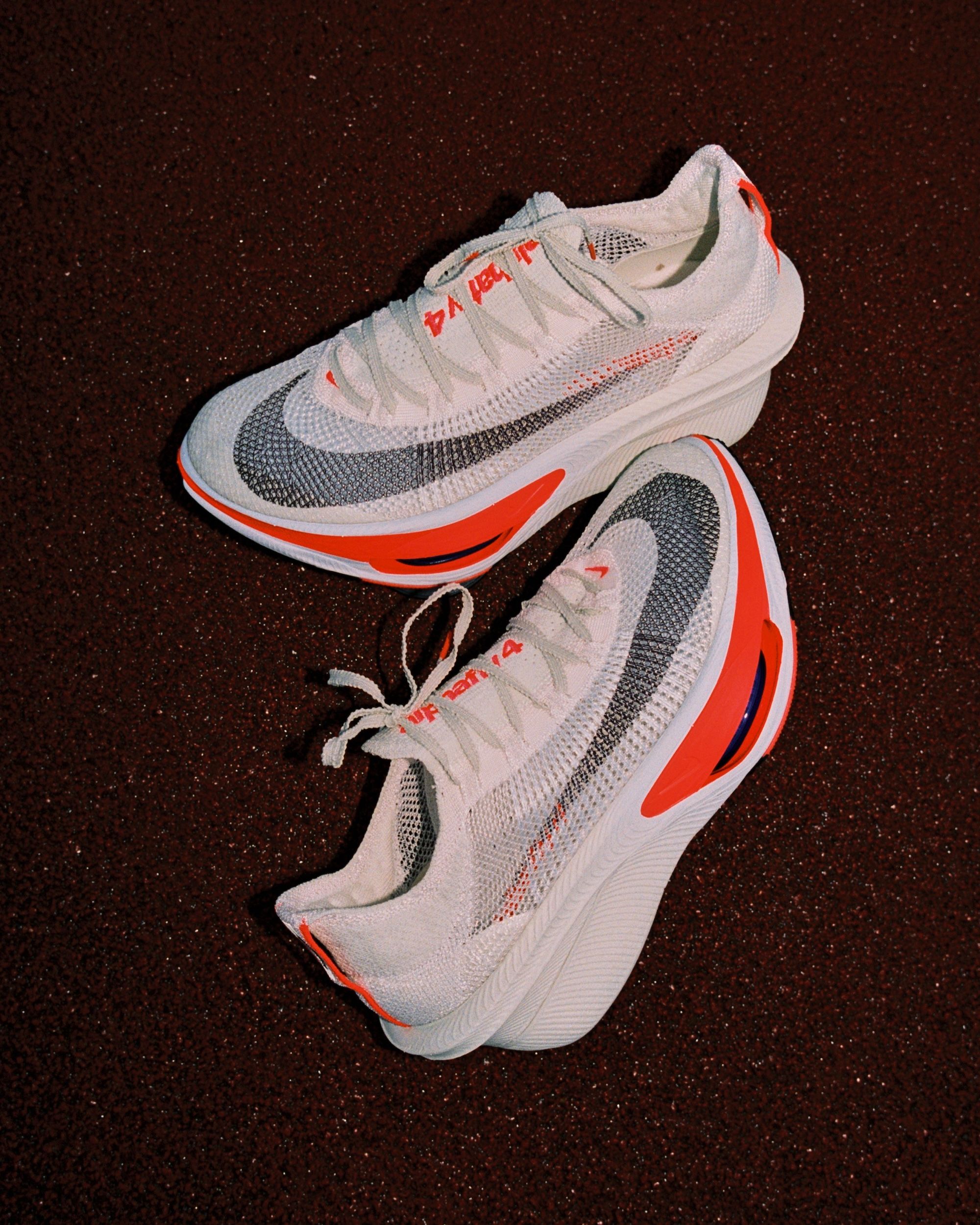 Nike Racing's all-new Alphafly 4 in its debut "Sea Glass/Laser Crimson/Phantom/Burgundy Ash" color scheme.