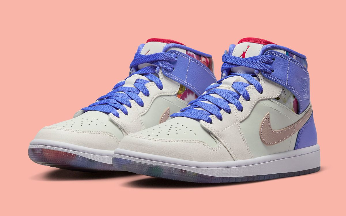 First Looks Air Jordan 1 Mid Flower Garden House of Heat