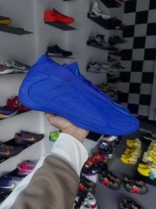 adidas Anthony Edwards 2 "Lucid Blue" basketball sneaker.