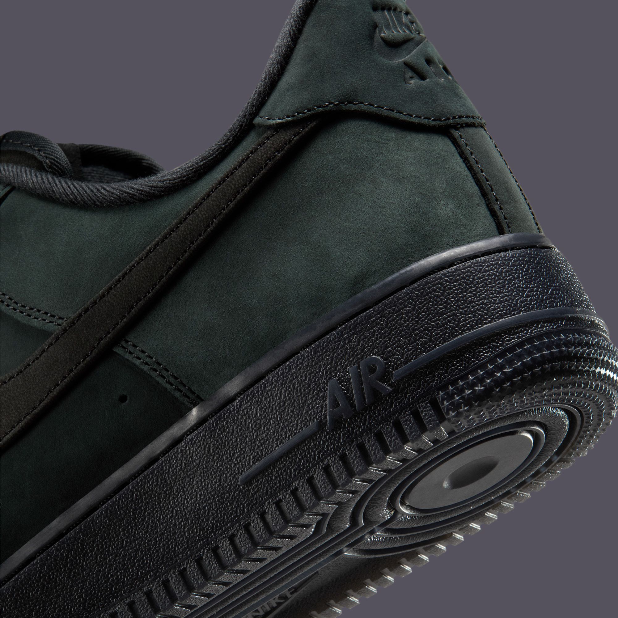 nike air force 1 nubuck black