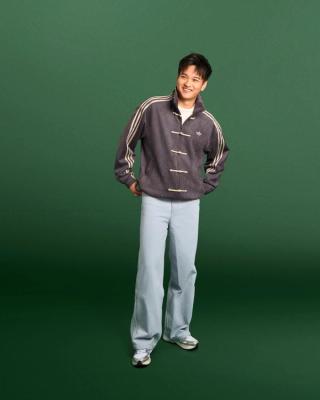 adidas Chinese New Year Jacket "Grey Six" (SKU: KT3846).