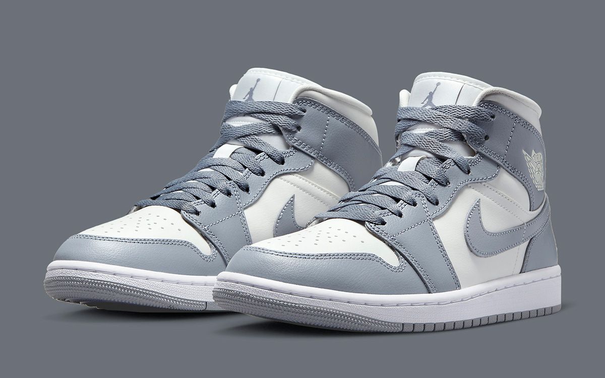 The Air Jordan 1 Mid Surfaces in New “Sail/Grey” Colorway | House