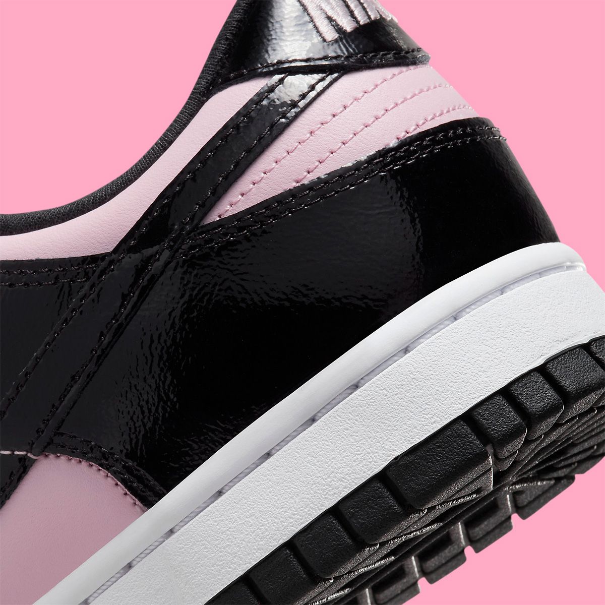 The Nike Dunk Low Appears in Pink and Black Patent Leather | House of Heat°