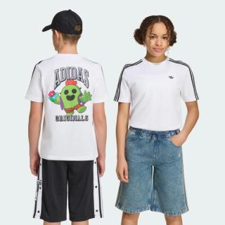 Kid's Brawl Stars x adidas Graphic Loose Tee "White/Black" (SKU: KW0651). Photo via adidas.