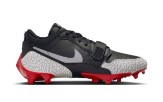 Jordan Legacy 312 Low TD Football Cleat "Bred"