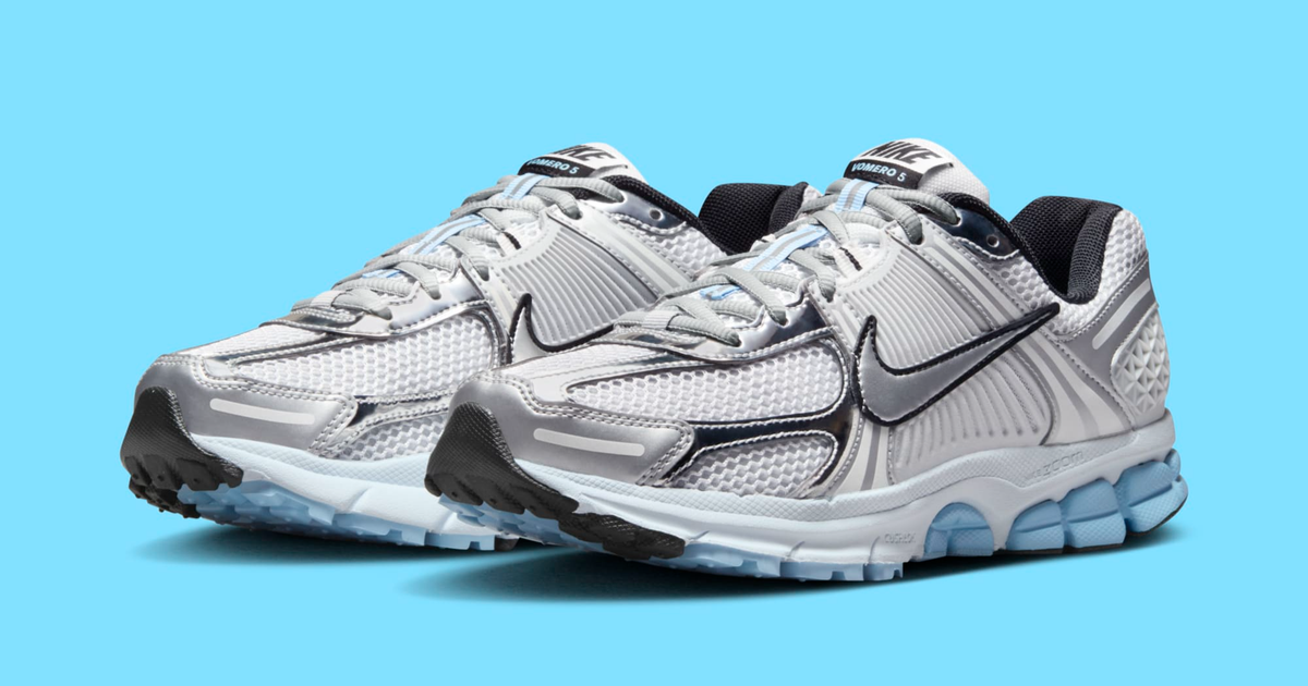 ◆正規品◆NIKE ZOOM VOMERO 5 BLUE TINT(W)◆大人気◆ Nike Zoom Vomero 5 Metallic Silver Blue Tint (Women's