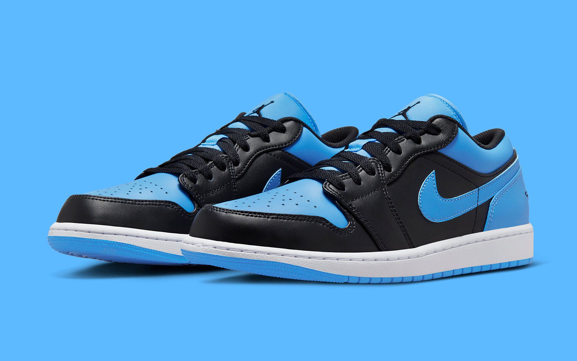 Available Now // Air Jordan 1 Low “Black/University Blue” | House of 