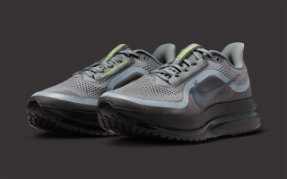 Nike Pegasus Premium "Smoke Grey/Volt" running sneaker.