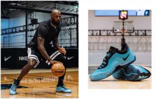 LeBron James Wearing the Nike LeBron 24 in a Blue Color Scheme. Photo via LeBron James.